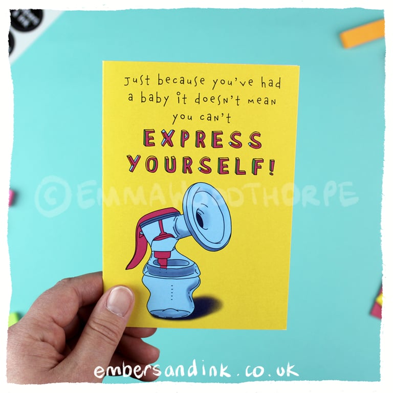 Express Yourself - New Baby Greetings Card
