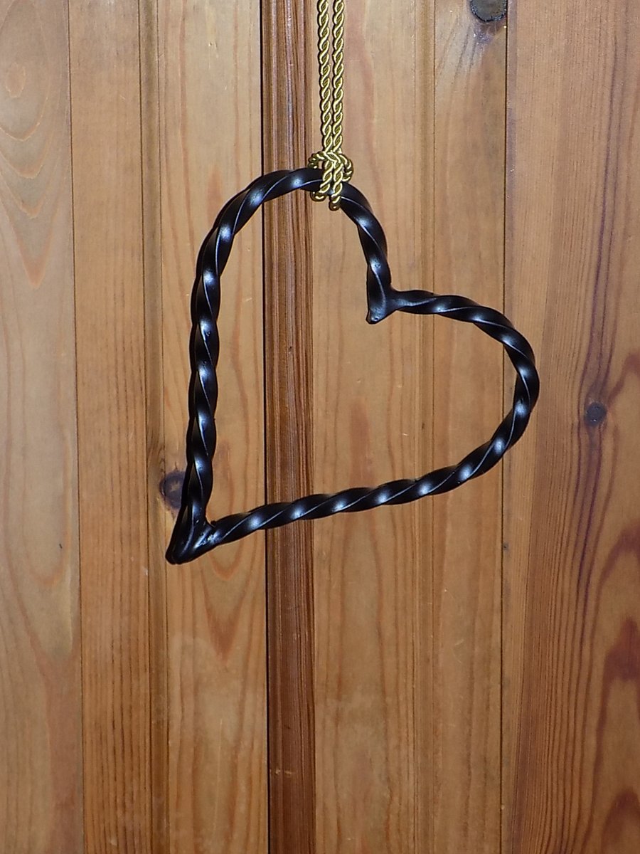 Hanging Heart Decoration............................Wrought Iron (Forged Steel) 