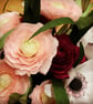 Burgundy and Pink Paper Flower bouquet - Image 2
