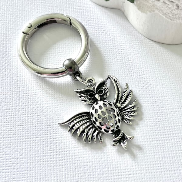 Owl Keyring, Owl Keychain, Girlfriend Gift