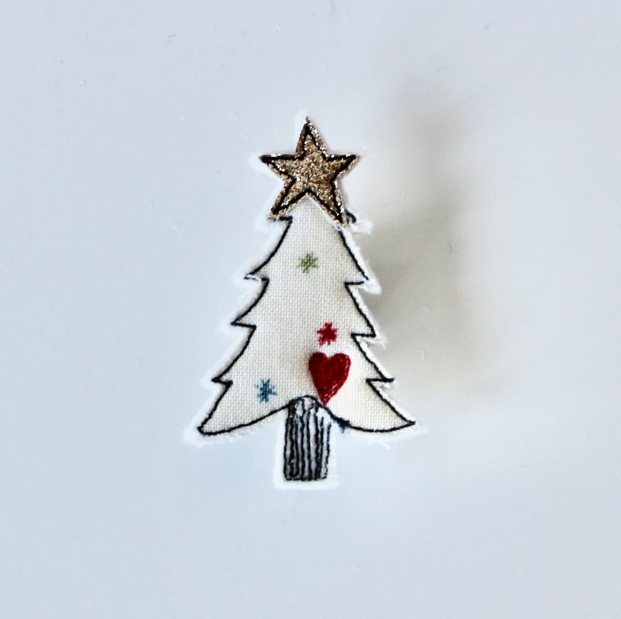Christmas Tree - Handmade Brooch