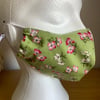 Lovely  Floral, Cotton Face mask, Reusable face mask, face covering.