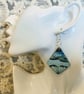 Geometric wood earrings - Image 2