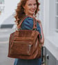 Hampton Leather Pocket Tote Bag - Image 1