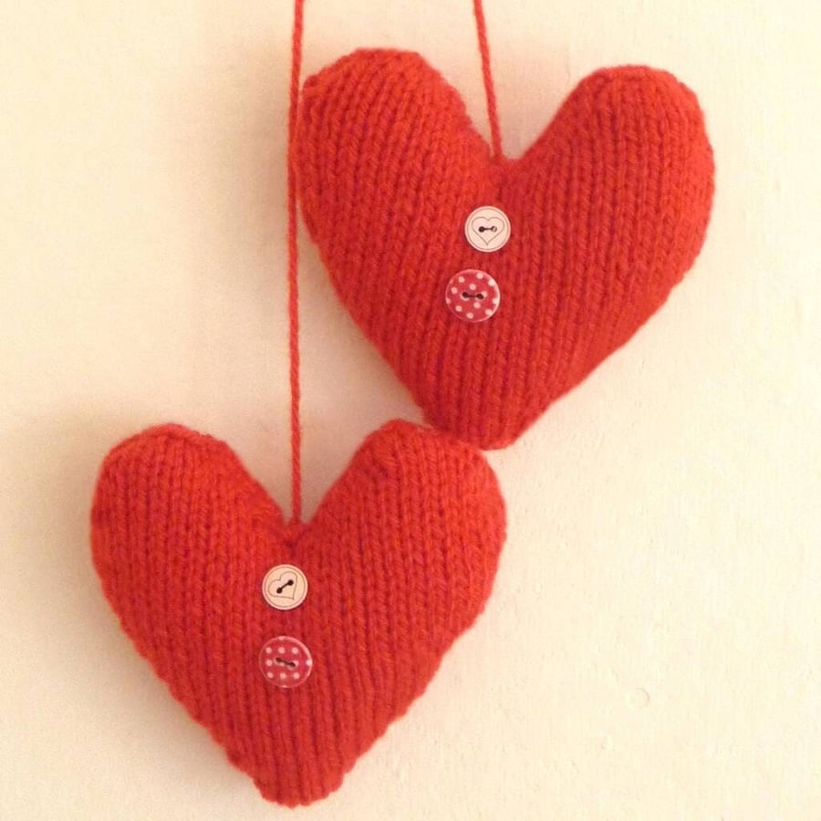 Love Hearts Knitting Pattern