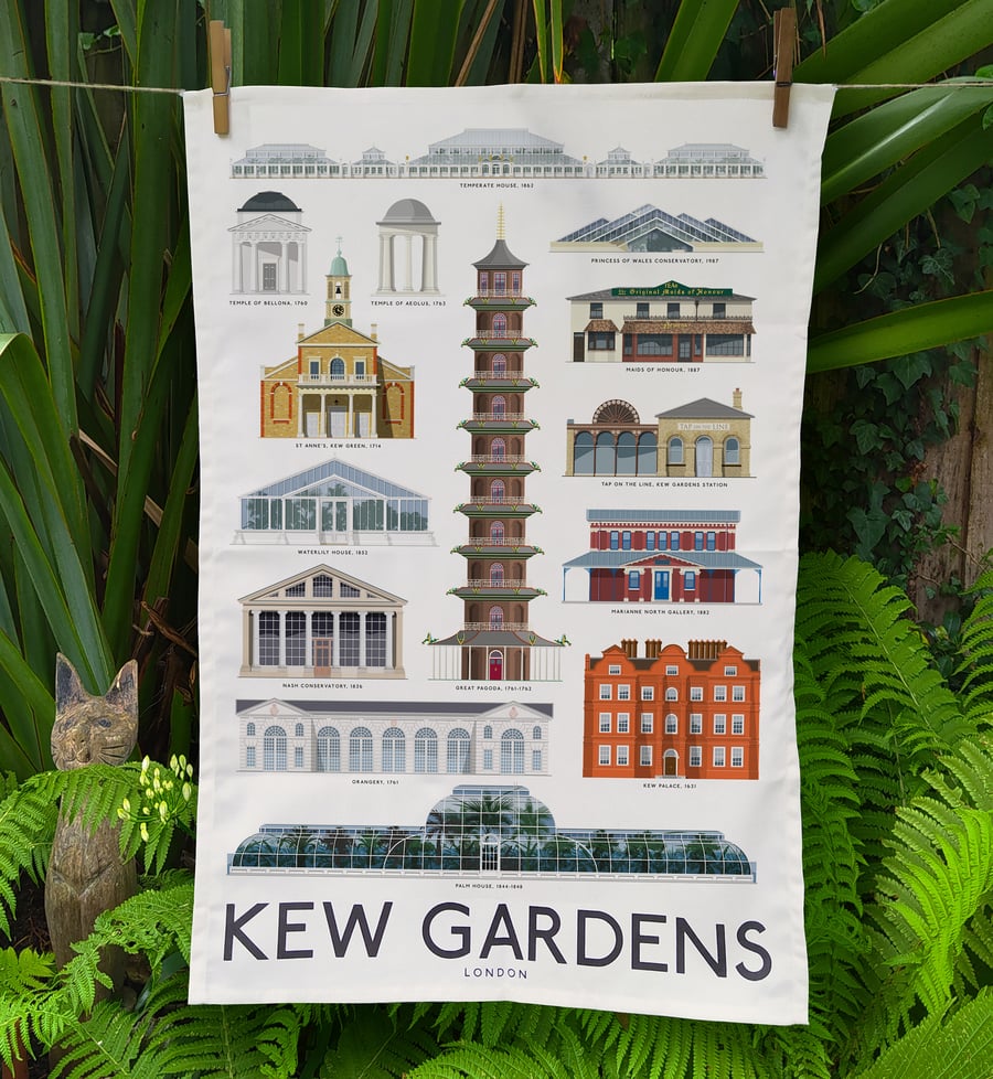 Kew Gardens Cotton Tea Towel