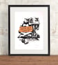 Star Wars Homeless Trooper Hand Pulled Limited Edition Screen Print - Image 1