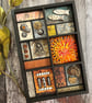 Mixed media assemblage, boho home decor, cabinet of curiosities, new home gift