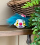 Spun Cotton Clown Hanger in Blue - Image 2
