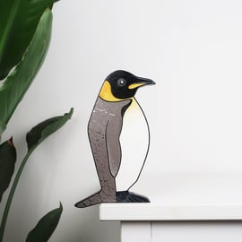 Penguin door topper, emperor penguin decoration for door or shelf.