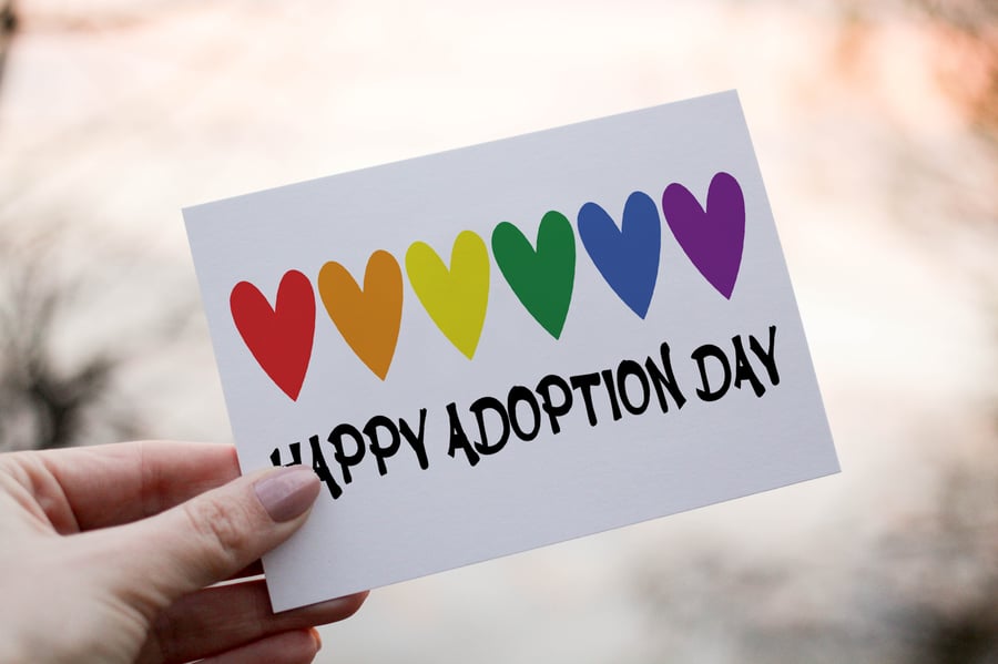 Happy Adoption Day Card, Congratulations Adoption for New Child, Baby Shower