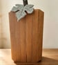 Handmade Wooden Jack-O'-Lantern Pumpkin - 8 Inch - Rustic Fall & Halloween Decor - Image 2