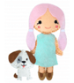 The Crafty Kit Company 'Sew Your Own Felt Doll and Puppy' Kit