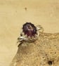 Purple Amethyst adjustable ring. Reiki jewelry. February birthstone - Image 2