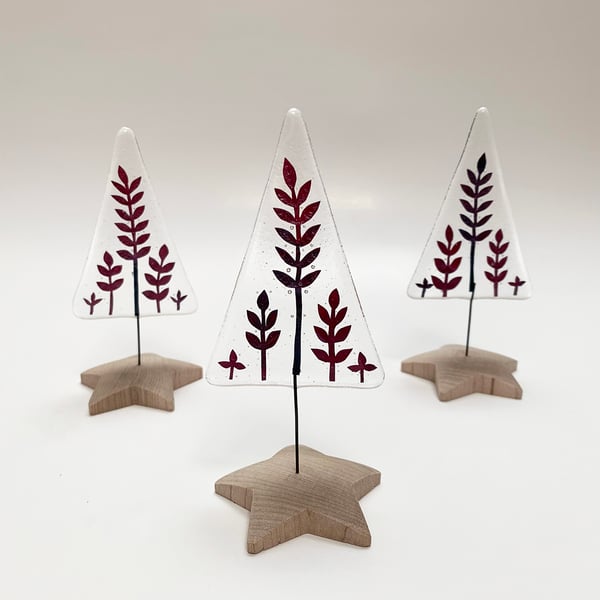 Fused Glass Foliage Christmas Tree