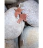 Capricorn goat brooch pin in copper with sterling silver - Image 2