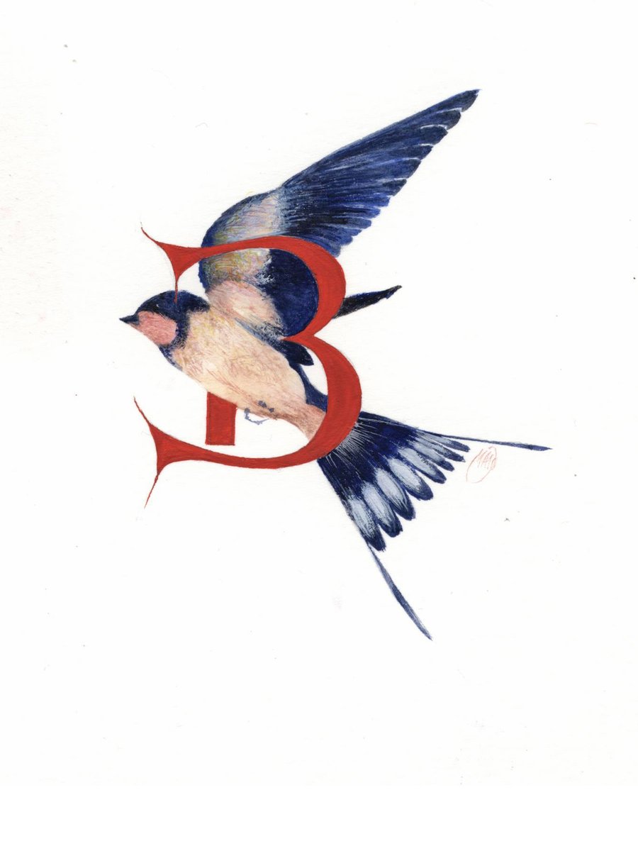 Illustrated letter 'B'