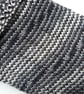 Hand-cranked Knitted Ribbed Wool Socks Size 6 to 7 Turnover Tops - Image 4