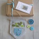 Craft kit, sewing kit, Make Pam the plant decoration, banner, felt decoration