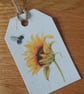 Handmade Sunflower Bookmark and Gift Tag - Image 3