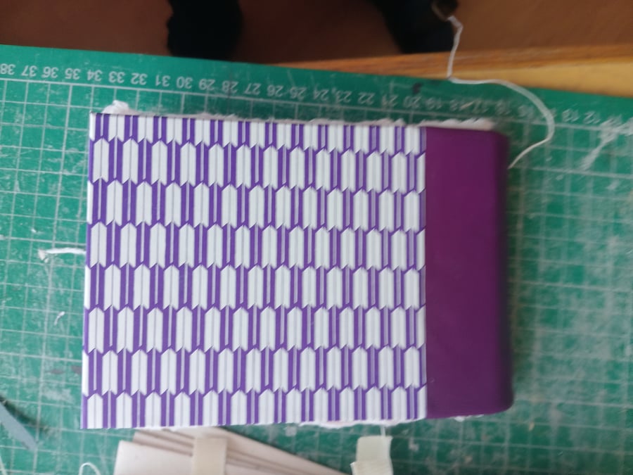 Sketchbook cotton rag  paper a6 hardcover pamphlet stitched purple 