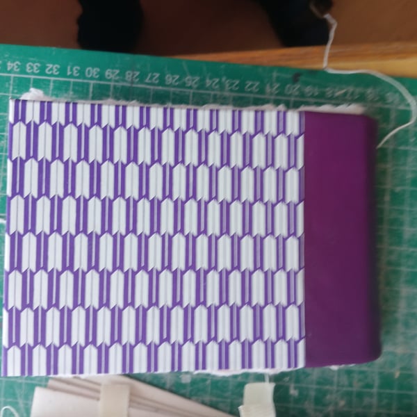 Sketchbook cotton rag  paper a6 hardcover pamphlet stitched purple 