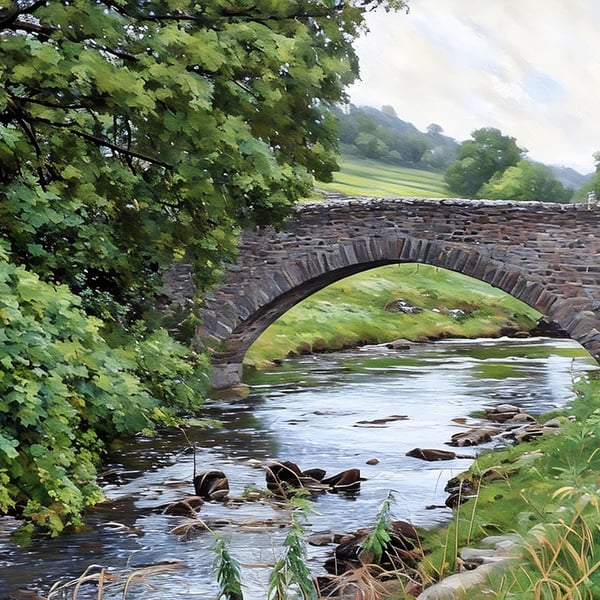 Digital Download Bridge Yorkshire Dales 