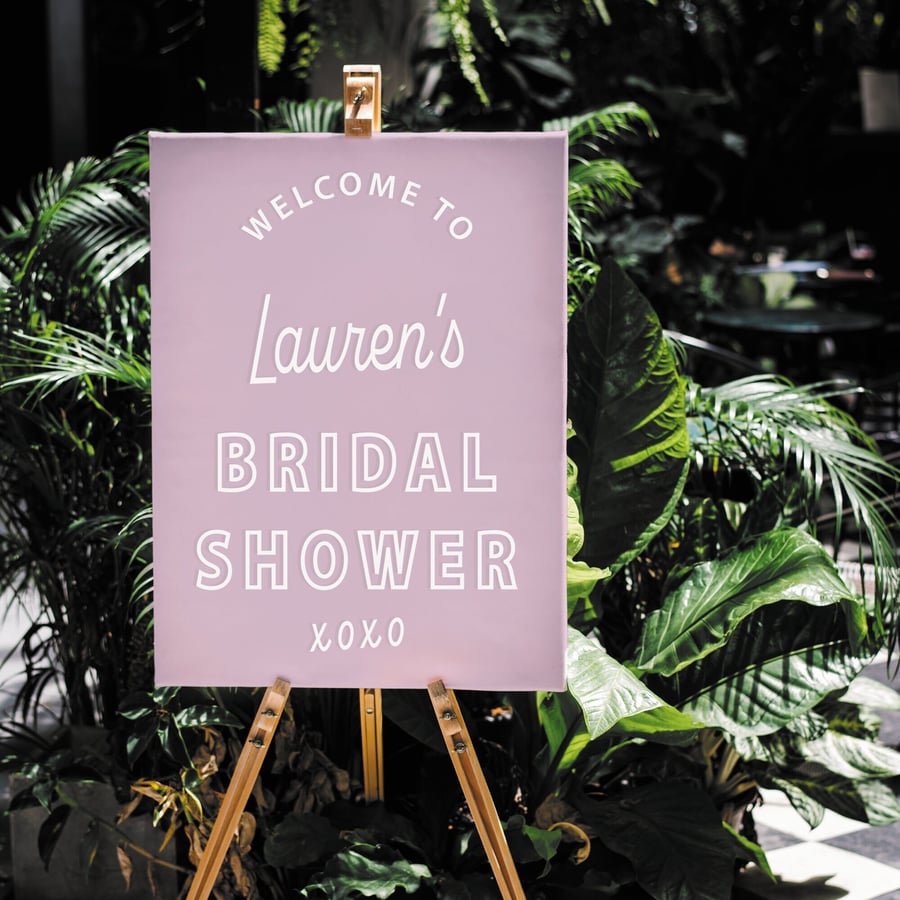 Personalised Bridal Shower Sticker For DIY Mirror or Sign - Guest Photos 