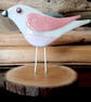 Artist made Fused Glass Little Bird.