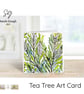Tea Tree - Art Card - Square - Blank - Original Watercolour Design - Envelope - Image 3