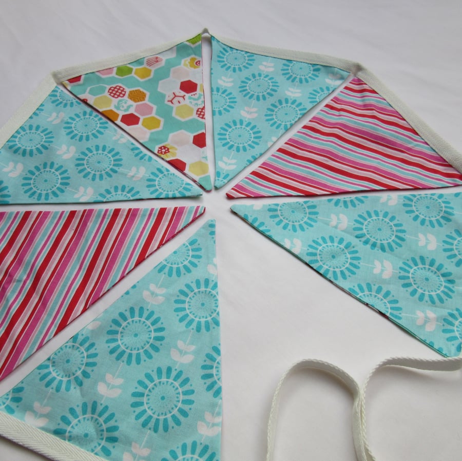 Reversible Bunting - Summer Brights and Nutcracker