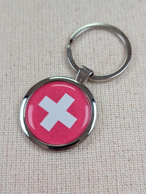 Switzerland Flag Keyring