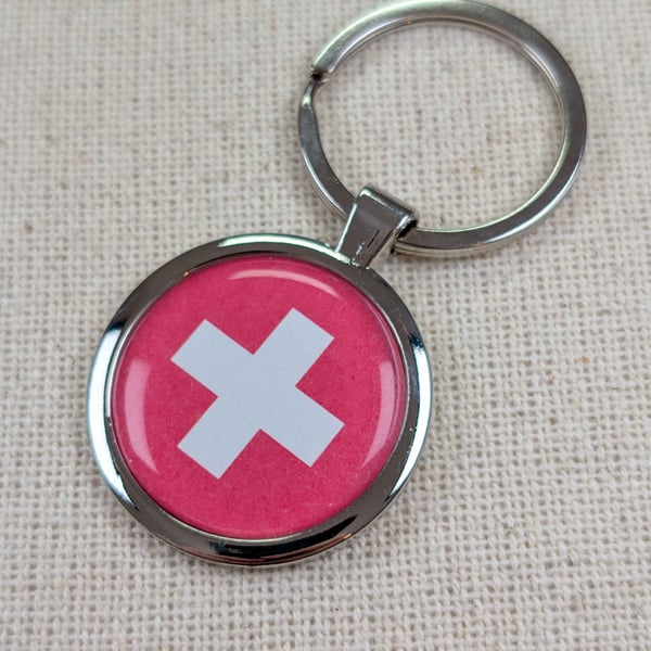 Switzerland Flag Keyring