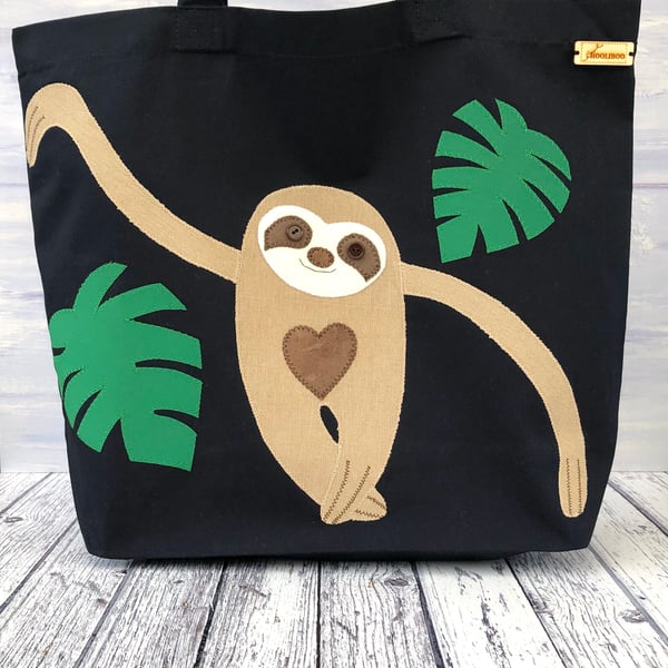 Sloth Tote in Organic Cotton