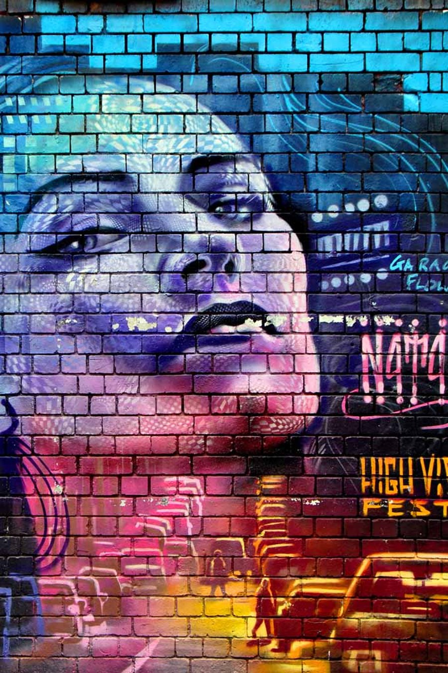 Street Art Graffiti Mural Digbeth Birmingham UK Photograph Print