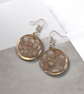 Copper Geode Peruvian Opal Earrings - Free Postage - Image 6