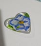 Fused Glass Pocket Heart - primrose