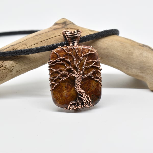 Golden Pietersite and Copper One of a Kind Tree of Life 