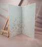 Handmade Card (78) " Think Positive" White Box with Window Included - Image 2