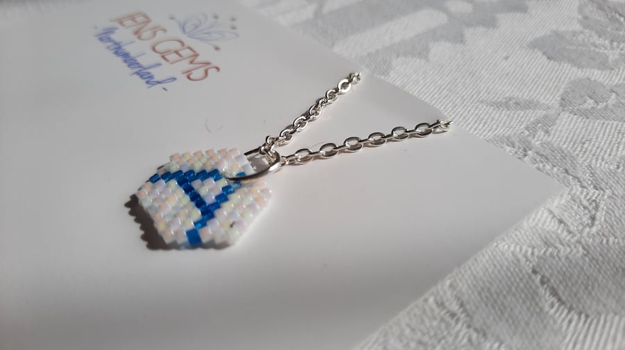 Letter A Beadwork Necklace