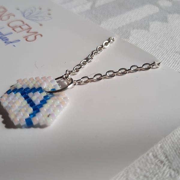 Letter A Beadwork Necklace