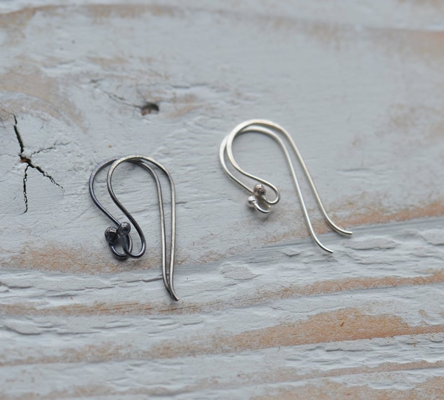 Handmade Sterling Silver Earwires, Set of 3 Pairs