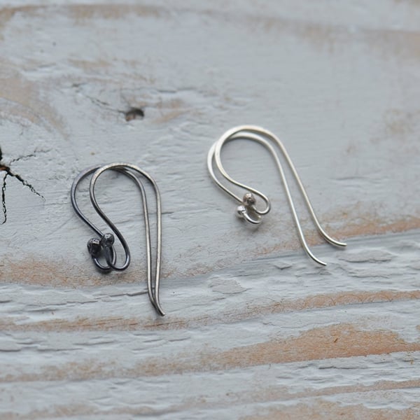 Handmade Sterling Silver Earwires, Set of 3 Pairs