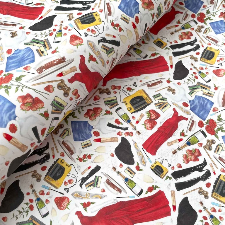 Pretty Woman Gift Wrap Sheet – 90s Rom-Com Wrapping Paper with Matching Tag