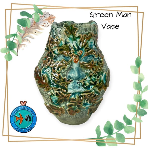 Small Green Man Vase