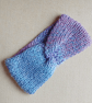 HAND KNIT Ladies Blueberry Ice Headband - Image 2
