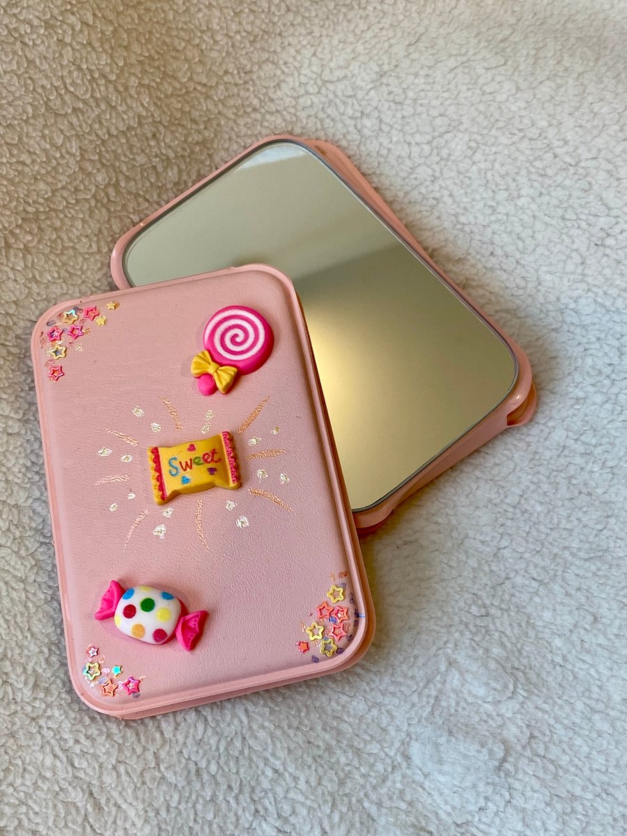 Handbag Size Sweet Treats Portable Mirror 