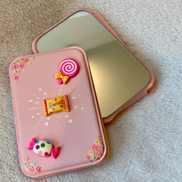 Handbag Size Sweet Treats Portable Mirror 