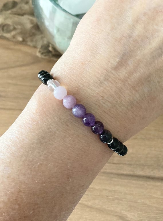 Purple Moon Phase Bracelet