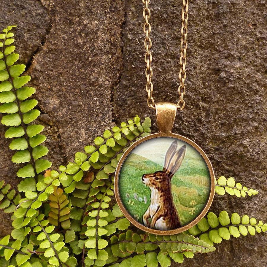 Vintage Hare Large Necklace (ER08)